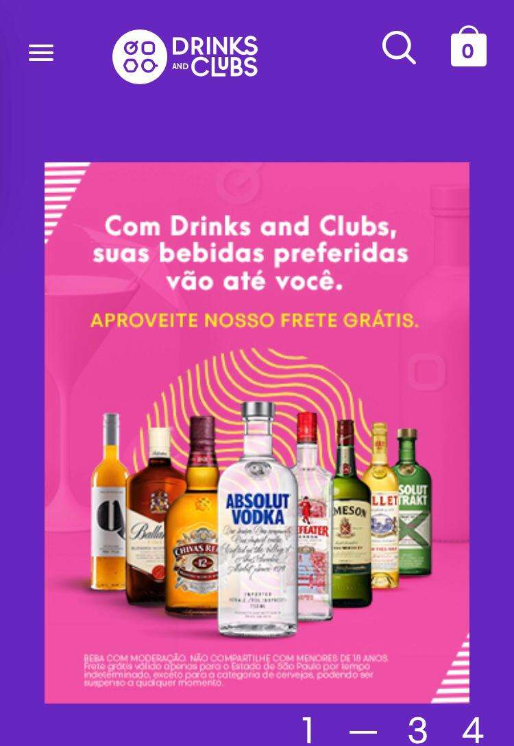 Tudo para os seus drinks está no Drinks and Clubs!